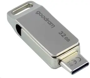 GOODRAM ODA3 USB-C 3.2 32GB stříbrná / Flash disk / USB-A + USB-C 3.2 / čtení: 60MBs / zápis: 20MBs