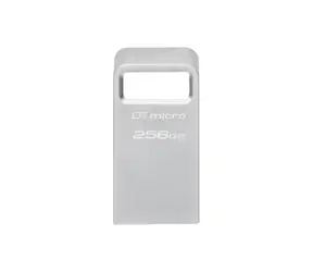 Kingston DataTraveler Micro 256GB stříbrná / Flash Disk /USB 3.2 Gen 1 - (USB-A 3.0)