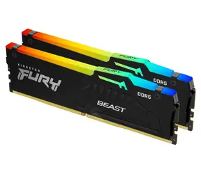 Kingston Fury Beast Black RGB 64GB (2x 32GB) DDR5 5200MHz / CL40 / DIMM / ECC / XMP