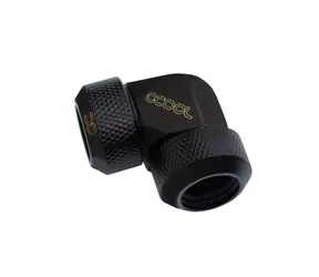 Alphacool Eiszapfen 13mm kompresní šroubení HardTube 90° L-konektor pro mosazné & Acryl trubky černá