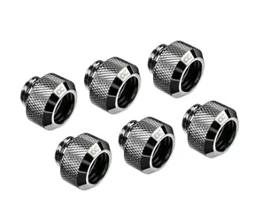 Alphacool Eiszapfen 13mm kompresní šroubení HardTube G1/4" sixpack chromová / 6 ks