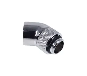 Alphacool Eiszapfen úhlový adaptér 45° G1/4 > G1/4 chromová