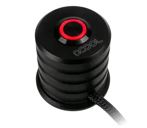 Alphacool Powerbutton s tlačítkem 19mm černá / červené podsvícení