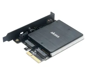 Akasa M.2 PCIe SSD adaptér s pasivním chladičem / RGB LED 