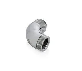 BitsPower 3x otočný úhlový adaptér 90° G1/4" (M) > G1/4" (F) stříbrná