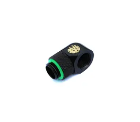 BitsPower otočný úhlový adaptér 90° G1/4" (M) > G1/4" (F) matná černá