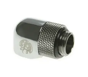 BitsPower otočný úhlový adaptér 90° G1/4" (M) > G1/4" (F) stříbrná