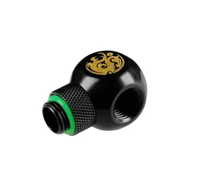 BitsPower Otočný Q-splitter 1x G1/4 (M) > 3x G1/4 (F) matná černá