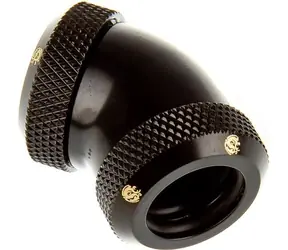 BitsPower Multi-Link úhlový adaptér 45° 12 mm HardTube > 12mm HardTube matná černá