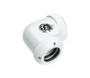 BitsPower Multi-Link úhlový adaptér 90° 12 mm HardTube > 12mm HardTube bílá