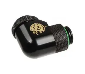 BitsPower Multi-Link otočný úhlový adaptér 90° G1/4 > 12mm hardtube matná černá