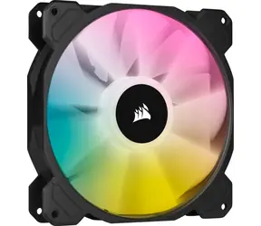 Corsair iCUE SP140 Elite RGB PWM 140mm černá / PWM / 140mm / 1200RPM / 26.8 dB / 68.1 CFM /  ARGB LED