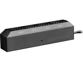 DEEPCOOL FH-04 Fan hub černá / 4 porty PWM