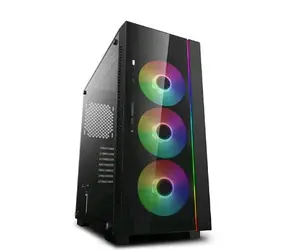 DEEPCOOL MATREXX 55 V3 ADD-RGB 3F černá / E-ATX / 2xUSB 2.0 + 1xUSB 3.0 / 3x 120 mm / bez zdroje / průhledná bočnice  / doprodej