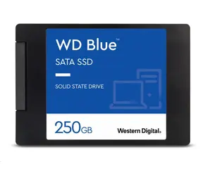 WD Blue SA510 250GB / 2.5" SATA III / SATA 6Gbps / R: 555MBps / W: 440 MBps / TLC / 5y