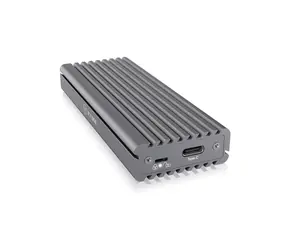 Icy Box IB-1817MC-C31 černá / Externí box pro M.2 NVMe & SATA / Heat sink / Write protection / USB-C & USB A