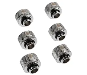 RAIJINTEK Pelias silver - D141806 6 ks stříbrná / 14 mm OD > 10 mm ID HardTube / G1/4" 