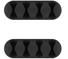 MicroConnect 4slotový kabelový organizér 2 kusy černá