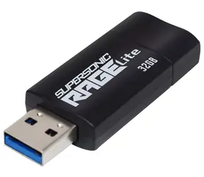 Patriot Supersonic Rage Lite 32GB černá / Flash Disk / USB 3.2 Gen 2 - (USB-A 3.1) / doprodej