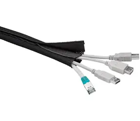 MicroConnect Cablesock s háčkem a smyčkou 1.8m černá