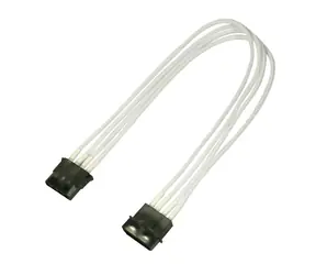 Nanoxia prodlužovací kabel 4-pin Molex 30cm bílá / 9-4-025 / Single sleeve