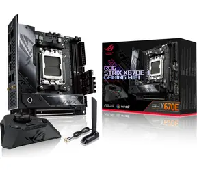 ASUS ROG STRIX X670E-I GAMING WIFI / AMD X670 / DDR5 / SATA III RAID / USB / GLAN / Wi-Fi / M.2 / sc.AM5 / mini-ITX