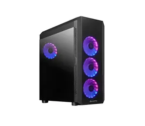 CHIEFTEC GL-04B-OP Scorpion 4 Midi Tower černá / ATX, Micro ATX, Mini ITX / Bez zdroje / Otvor na backplate CPU 