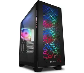 Sharkoon ELITE SHARK CA300H černá / RGB / ATX / 4x 120mm / bez zdroje / průhledná bočnice