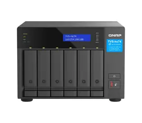 QNAP TVS-h674-i3-16G / 6x HDD / i3-12100 3.3 GHz / 16 GB DDR4 / 3.5"&2.5" SATA / 2x2.5GLAN