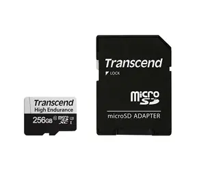 Transcend 350V 256GB / Micro SDHC / Paměťová karta /  Class 10 / R: 95MBps / W: 45MBps