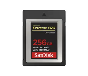 Rozbaleno - SanDisk Extreme Pro CF express 256GB / čtení: až 1700 MBs / zápis: až 1200 MBs / rozbaleno