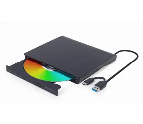 Gembird DVD-USB-03 černá / externí DVD/CD mechanika / USB