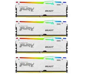 Kingston Fury Beast White RGB 64GB (4x16GB) DDR5 5600MHz / CL40 / DIMM / XMP