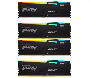 Kingston Fury Beast Black RGB 64GB (4x16GB) DDR5 6000MHz / CL40 / DIMM / XMP