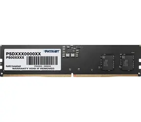 Patriot Signature 8GB 4800MHz černá / DDR5 / CL40 / On-DieECC / Unbuffered / 1.1V
