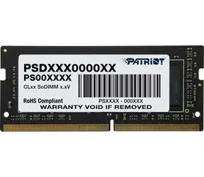 Patriot Signature 16GB (1x16GB) 3200MHz / SO-DIMM / DDR4 / CL22 / Non-ECC / Unbuffered / 1.2V / Dual-Rank