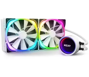 NZXT Kraken X63 RGB bílá / Vodní chladič CPU / 2 x 140mm / 1500 RPM / 4-pin / pro Intel & AMD