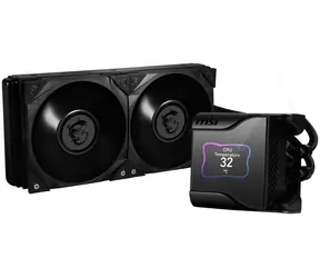 MSI MAG CoreLiquid S280 černá / set vodního chlazení CPU / 2x 140 mm / 24.9dB / 1800 RPM / ARGB 