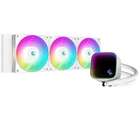 DEEPCOOL LS720 SE bílá / komplet vodního chlazení / 3x 120mm / ARGB / TDP 300W