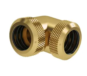 Barrow Spojka pro 14mm pevnou trubici - 90° koleno zlatá