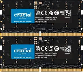 Crucial 32GB (2x16GB) DDR5 5600MHz / CL46 / SO-DIMM / 1.1V 