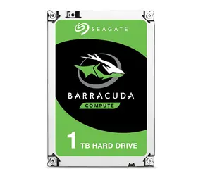 Seagate BarraCuda 1TB Stříbrná / HDD / 3.5" / SATA III / 7200 RPM / 64MB cache 