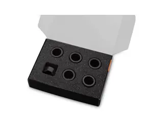EKWB EK-Quantum Torque Compression Ring 6-Pack HDC 14 - Black