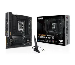 ASUS TUF GAMING B760M-BTF WIFI D4 / B760 / LGA 1700 / 4x DDR4 / 2x PCIEx16 / 1x 2.5GLAN / WIFI / mATX