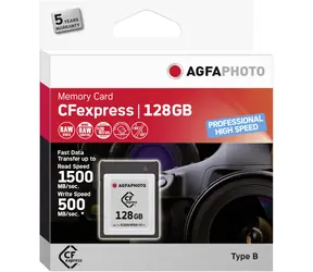 AgfaPhoto CFexpress 128 GB / R:1500 MB/s / W:500 MB/s 