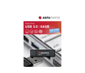 AgfaPhoto USB 3.0 32GB 2ks černá / Flash Disk / USB-A 3.0 / R:45 MB/s / W:15 MB/s  