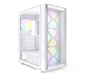 Montech Air 1000 Premium bílá / ATX / 3x USBA / 3x 140mm + 1x 120mm / bez zdroje / průhledná bočnice