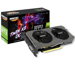 Inno3D GeForce RTX 3050 Twin X2 OC 8GB / 1552 - 1792 MHz / 8GB GDDR6 / 128-bit / 1x DVI + 1x HDMI + 1x DP / (6)