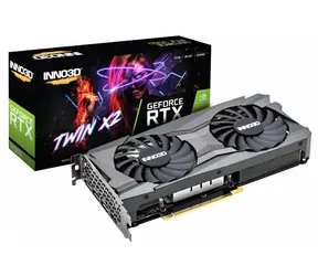 Inno3D GeForce RTX 3060 Twin X2 12GB / 1320 - 1777 MHz / 12GB GDDR6 / 192-bit / 1x HDMI + 3x DP / (8)