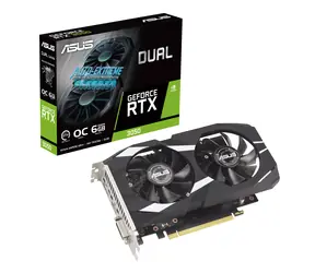 ASUS RTX3050 Dual OC 6GB / 1537 MHz / 6GB GDDR6 / 96-bit / DVI-D + HDMI + DP